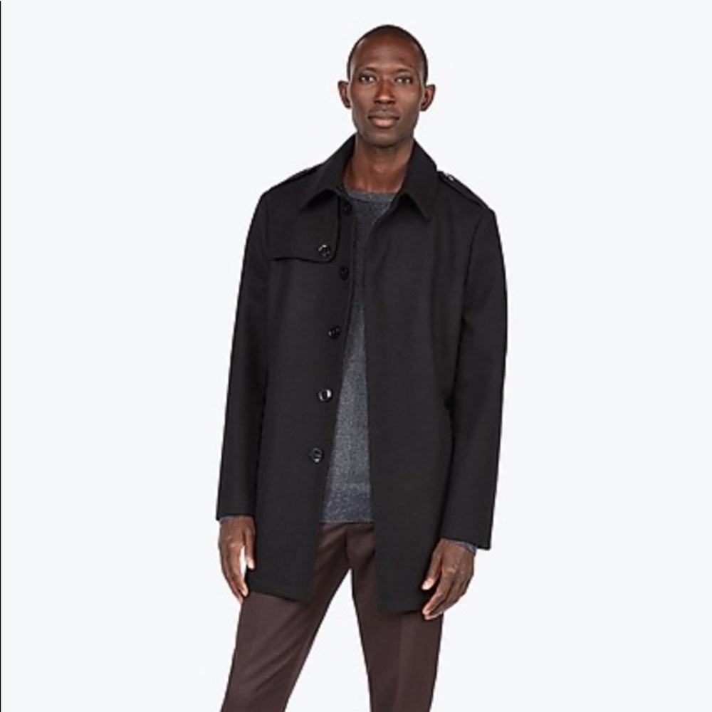Express wool water resistant trench coat
